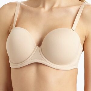 Wacoal Red Carpet Strapless Convertible Bra Nude Beige 38DDD 38F NWOT